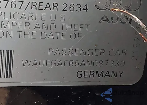 2010 Audi A6 3.0 Premium z USA, uszkodzony, nr VIN WAUFGAFB6AN087330